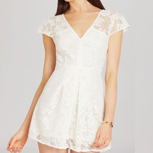 NEW BCBGeneration Whisper White Lace Short Romper